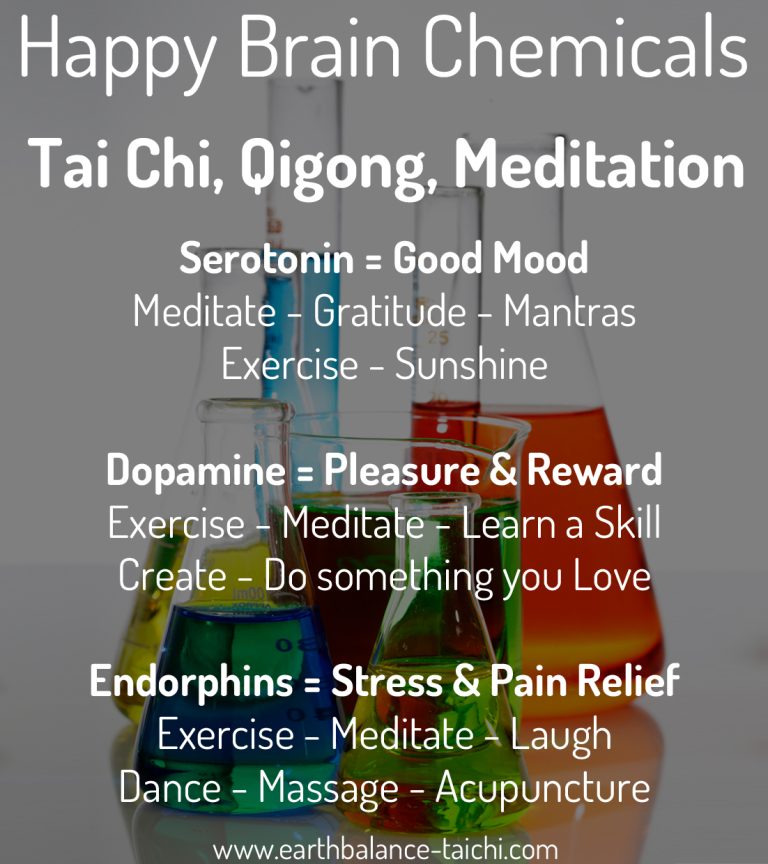 Happy Brain Chemicals with Tai Chi and Meditation