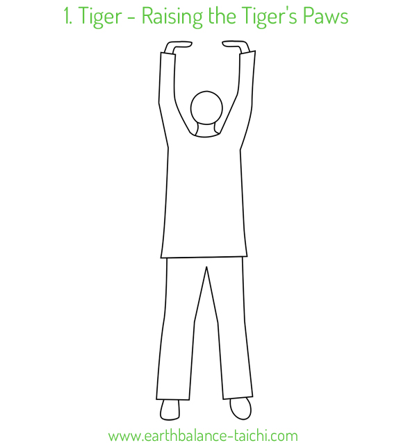 1. Raising the Tiger's Paws Qigong