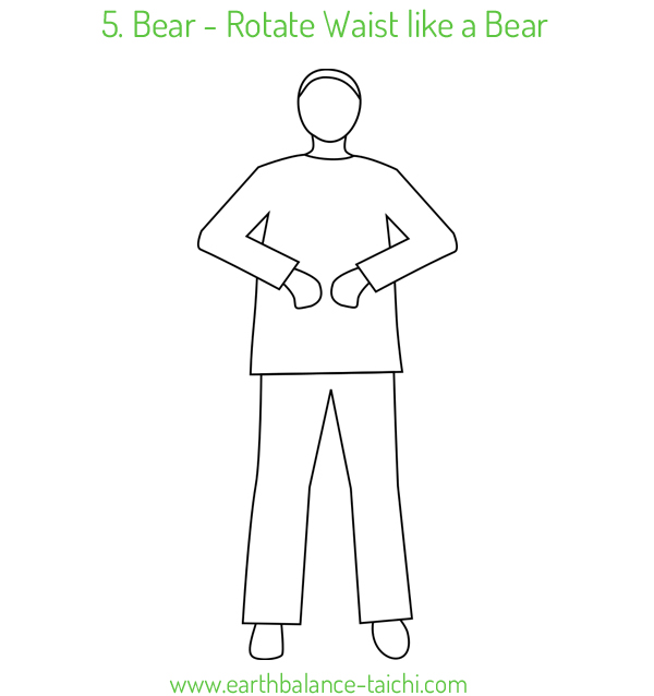5. Rotate Waist like a Bear Qigong