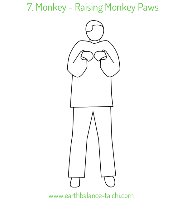 7. Raising Monkey Paws Qigong