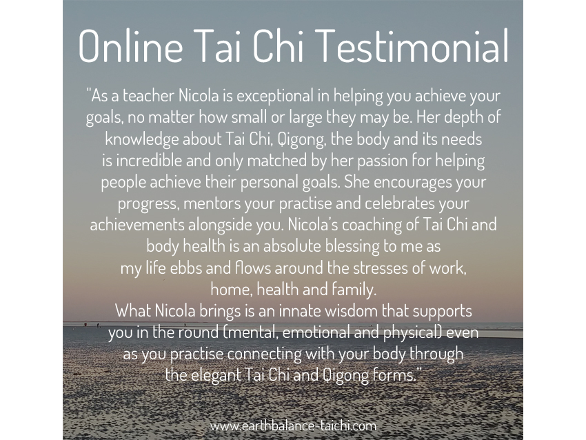 Online Tai Chi Student Testimonial