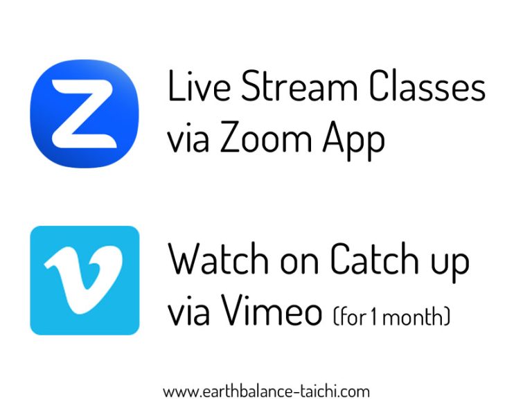 Zoom and Vimeo Tai Chi Classes
