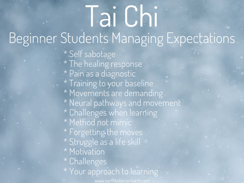 Manage Expectations in Tai Chi